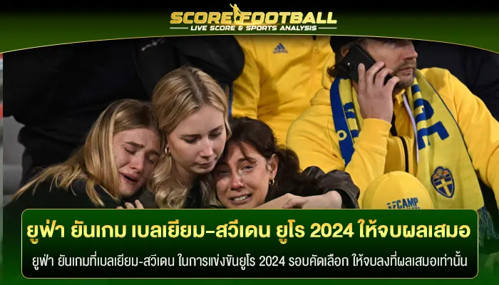 ยูฟ่า ยันเกม เบลเยียม-สวีเดน ตารางยูโร 2024 ให้จบที่ผลเสมอ