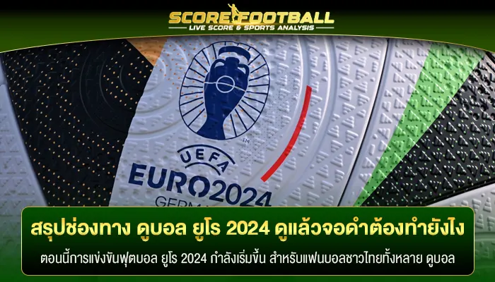 สรุปช่องทาง ดูบอล ยูโร 2024 ดูแล้วจอดำต้องทำยังไง