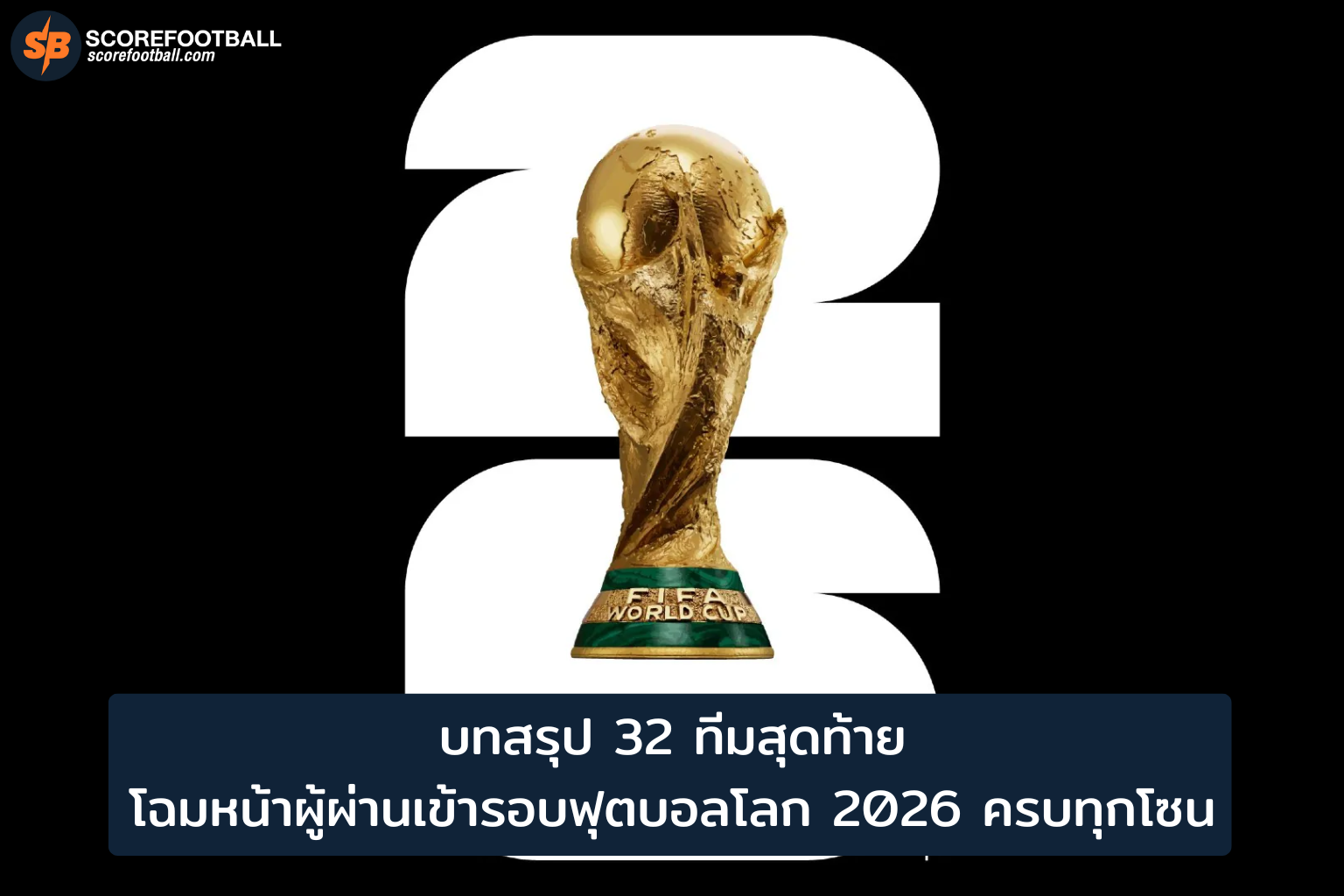 32 ทีมสุดท้าย ฟุตบอลโลก 2026 โฉมหน้าทีมแกร่งจากทุกโซนทั่วโลก