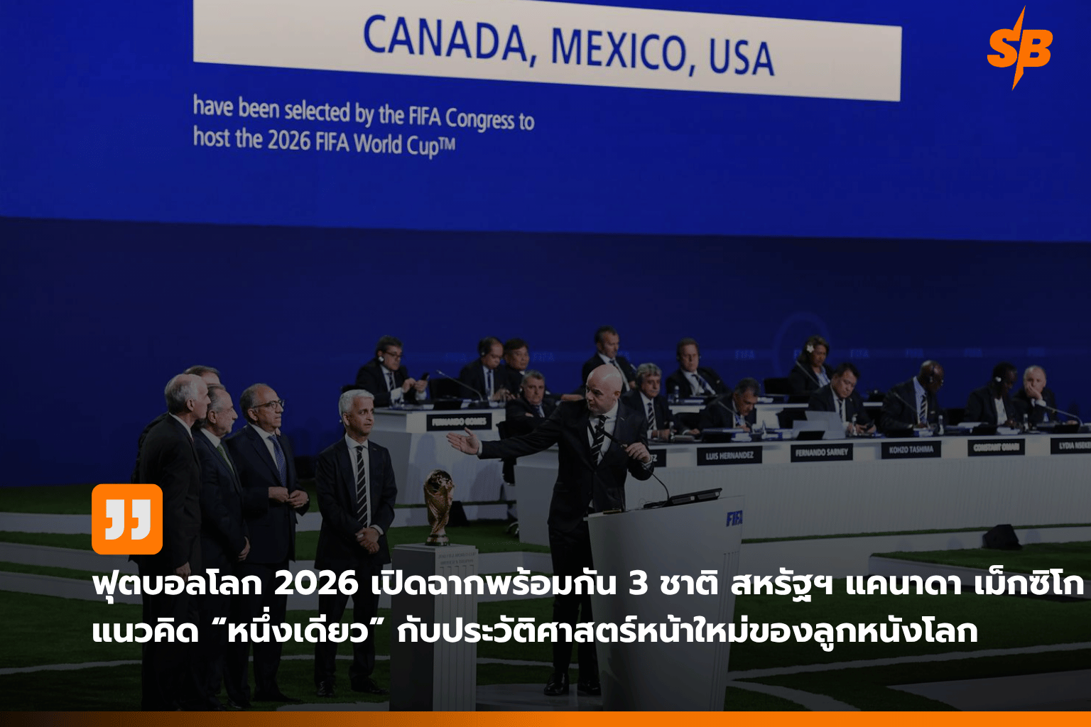 ฟุตบอลโลก 2026: พิธีเปิดสุดยิ่งใหญ่ใน 3 ประเทศเจ้าภาพ สร้างประวัติศาสตร์ใหม่ฟุตบอลโลก